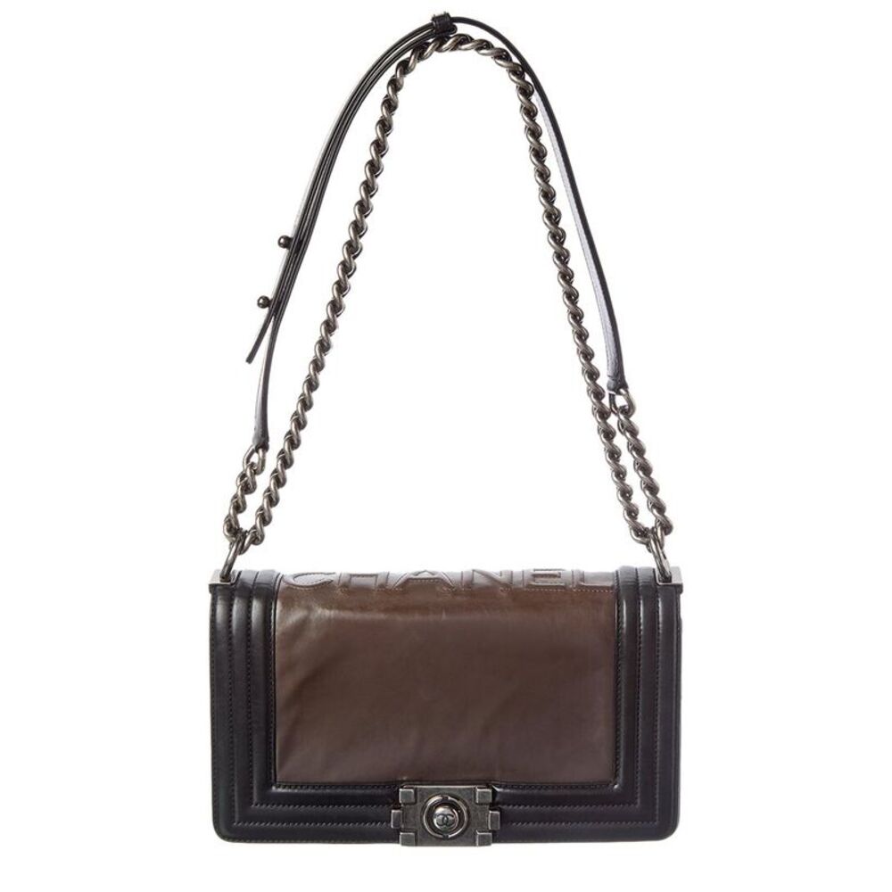 Chanel Dark Brown Caviar Leather Shoulder Bag (Authentic Pre-Loved)